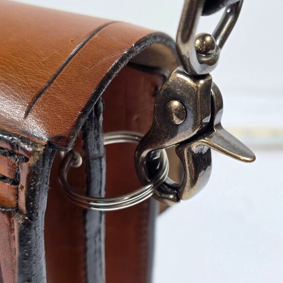 Western Hand Tooled Leather Purse Hippie Boho Embossed Shoulder Bag Western - Picture 16 of 16